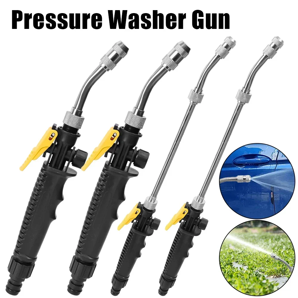 

Garden Washing Cleaner High Power Pressure Car and Water Spray Gun Adjustable Garden Hose Car Wash Water Gun Hose Nozzle Washer