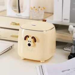 DIY Countertop Trash Can Small Mini Cute Home Living Room Dining Room Luxurious High-value Push Type Waste Bins and Accessories