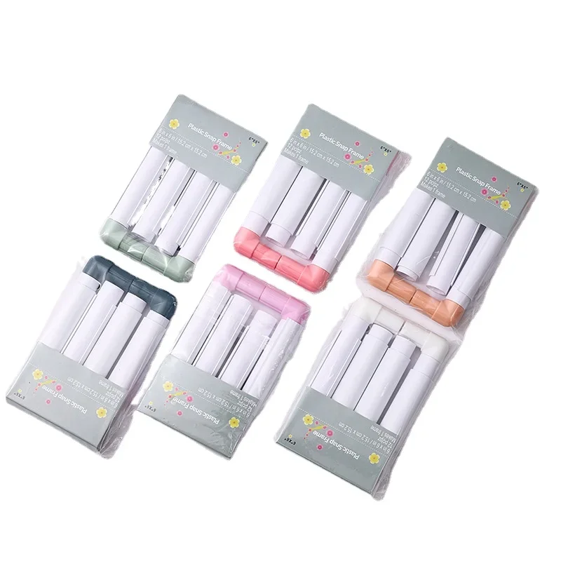 8 Sizes Assemble Plastic Snap Frame Embroidery Hoop Cross Stitch Craft Tool Sewing Tools Mini Embroidery Hoop Craft Accessories