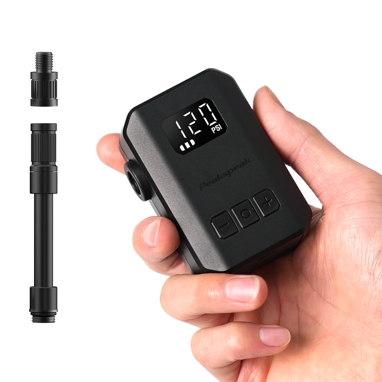 

Электрический насос для велосипедов Peakspeak, портативный воздушный компрессор 120PSI 600mAh, аксессуары для велоспорта, насос для накачки шин AS260PRO с дисплеем