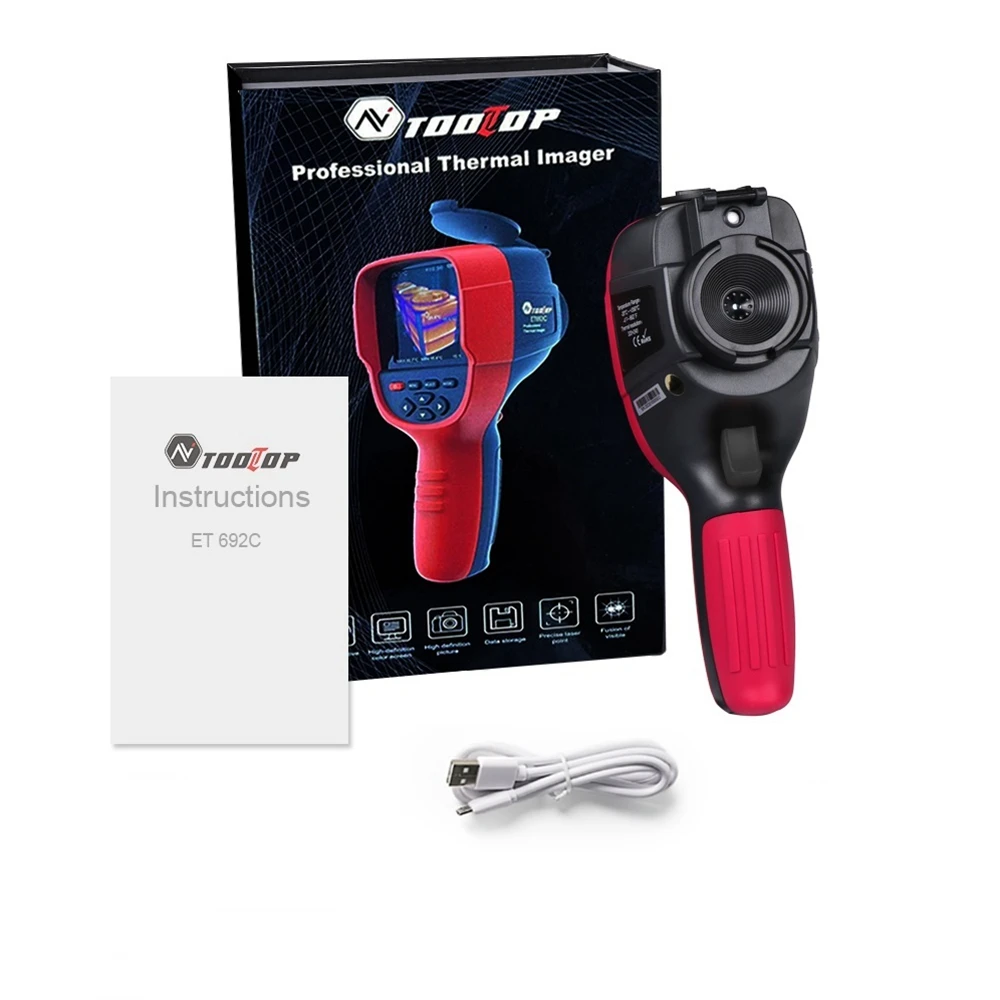 Câmera da Imagiologia Térmica Et692c Sensor Infravermelho Termômetro para o Pwb do Reparo Detecção do Encanamento20 °c150 °c 256×192