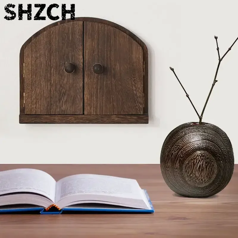 Wood Single Double Door Switch Protective Cover Pasted Socket Decorative Frame Cover Protective Electric Shock Proof Case ZD615
