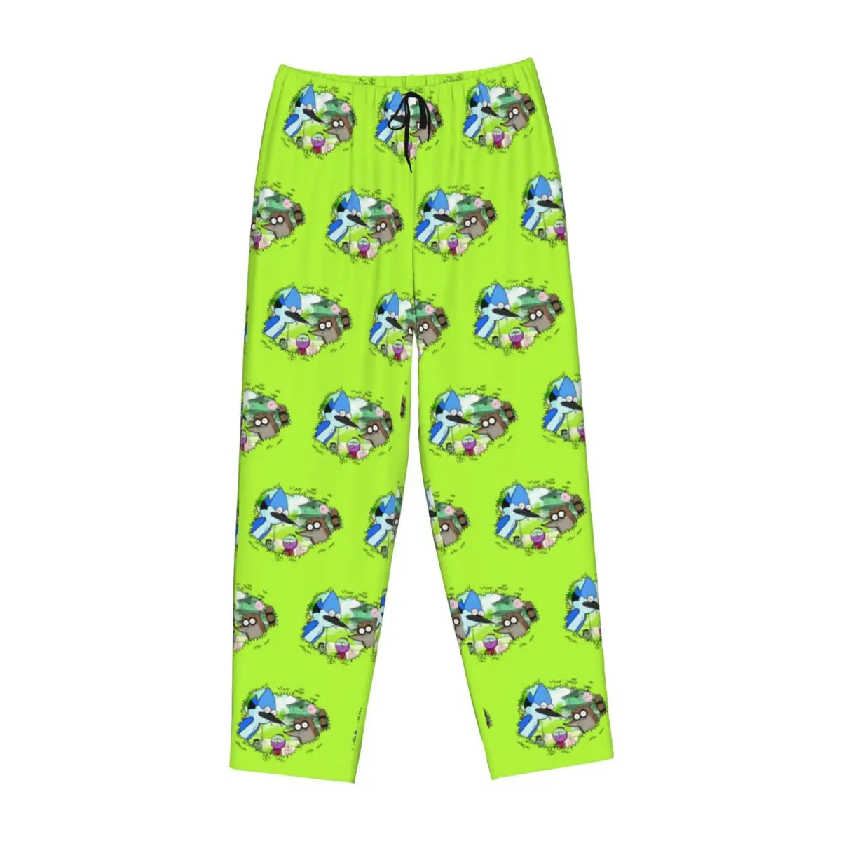Custom Womens R-Regular Show Pajama Pants Print Funny Cartoon Sleep Sleepwear Bottoms with Pockets