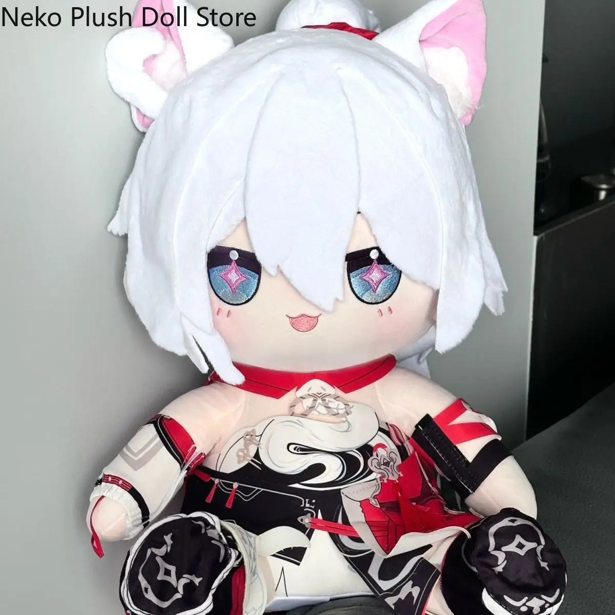 

Honkai Impact 3rd Kiana Kaslana Game Anime Cosplay Plush Stuffed Cotton Cute Body Change Clothes Doll Dress Up Toys Cushion 40CM