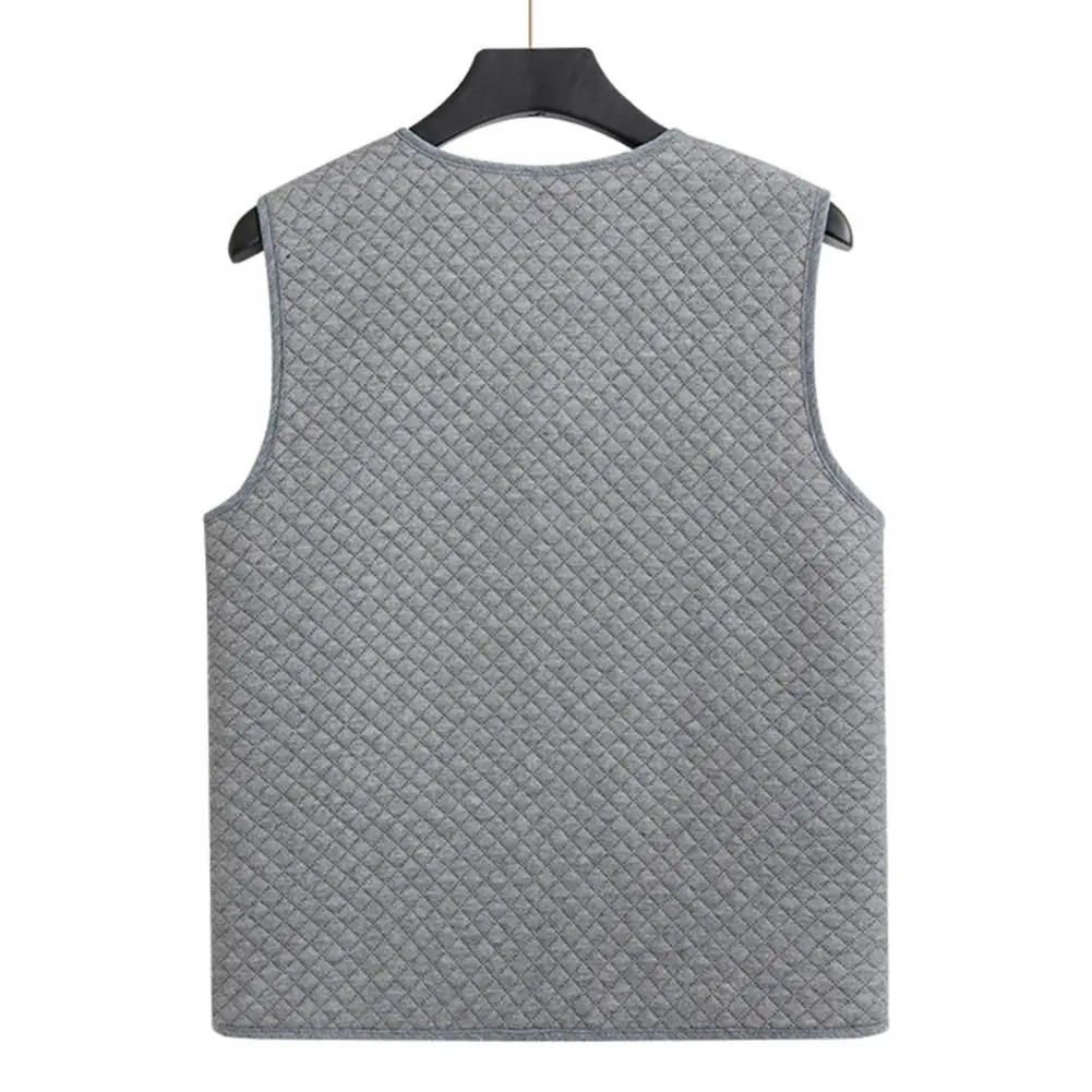 

Winter Vest Men's Casual Fashion Warm Big Pocket Knitted Cardigan High Quality Men's Cold-proof Sleeveless Jacket With Pockets