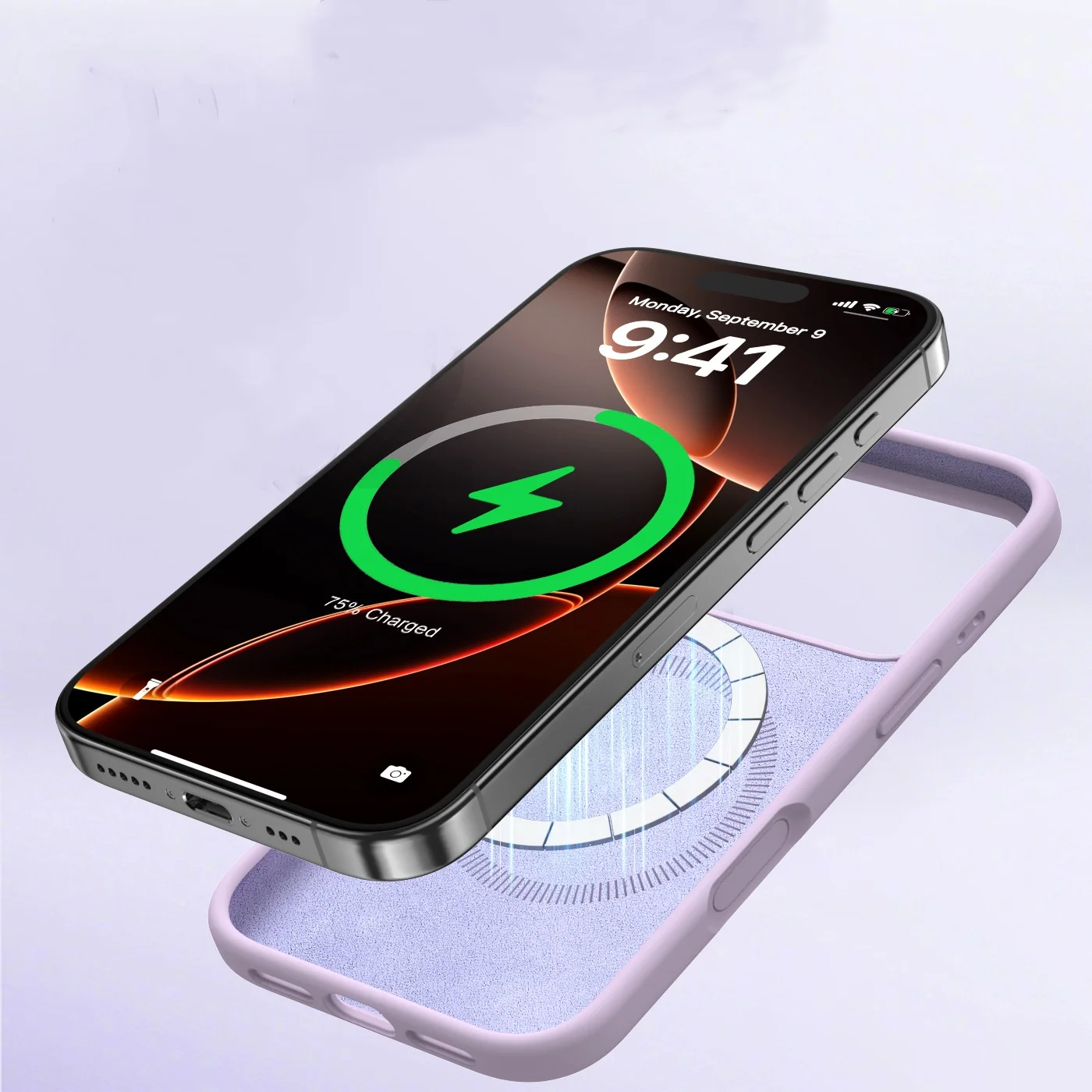 حافظة Magsafe من السيليكون السائل الأصلي لهاتف آيفون 17 13 15 16 14 Pro Max شحن لاسلكي لهاتف 17Pro 16 12 15 غطاء ناعم مغناطيسي