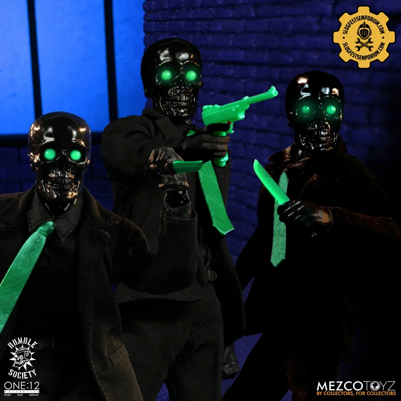 Mezco 1/12 Black Skulls Death Brokers Edition Action Figure