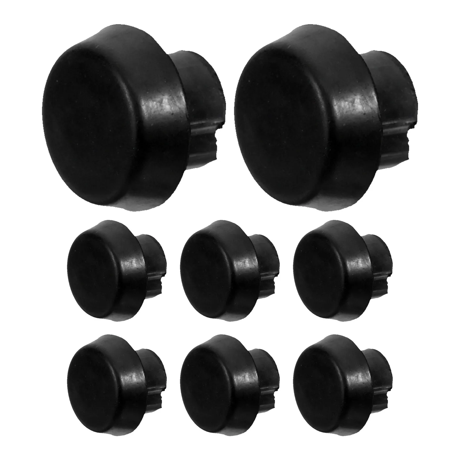 

8Pcs Pool Cue Bottom Rubber Cover Quiet Play Bumper with Superior Grip Stability Billiard Cue Tail Cover for Home Club Use