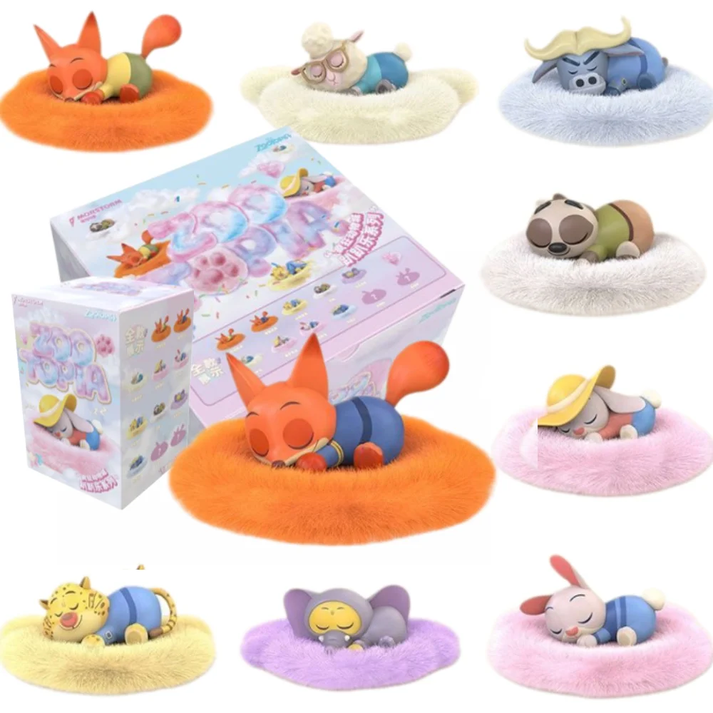

MORSTORM Licensed Disney Zootopia 2 Lying Down Series Blind Box Collectible Figurine Trendy Desktop Decor