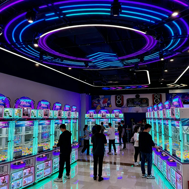 New Model Happy Ball Claw Crane Machine Gift Display Cabinet Capsule Toy & Blind Box Gift Vending Coin Operated Machine