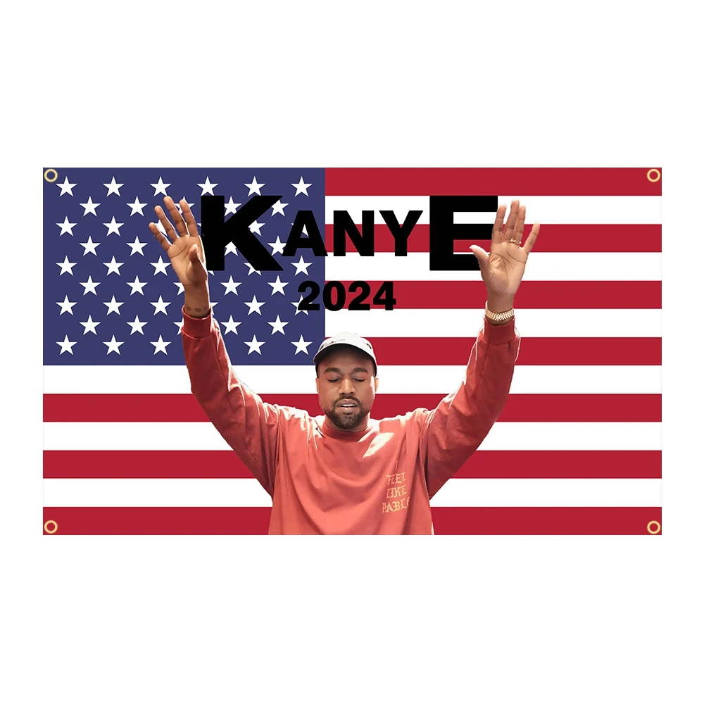 

90x150cm American Rapper Singer Kanye Flag West Life of Pablo Hands Banner Decoration Tapestry-3x5 Flag banner decoration