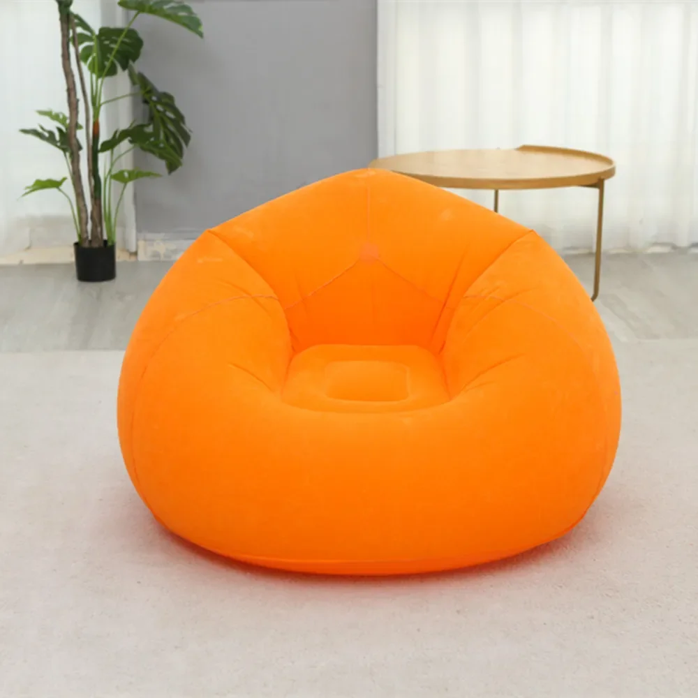 Inflatable Sofa Lounger Folding Single Person Lazy Sofa Air Chair Foldable Outdoor Leisure Daybed Thick Sofa Bed Couch