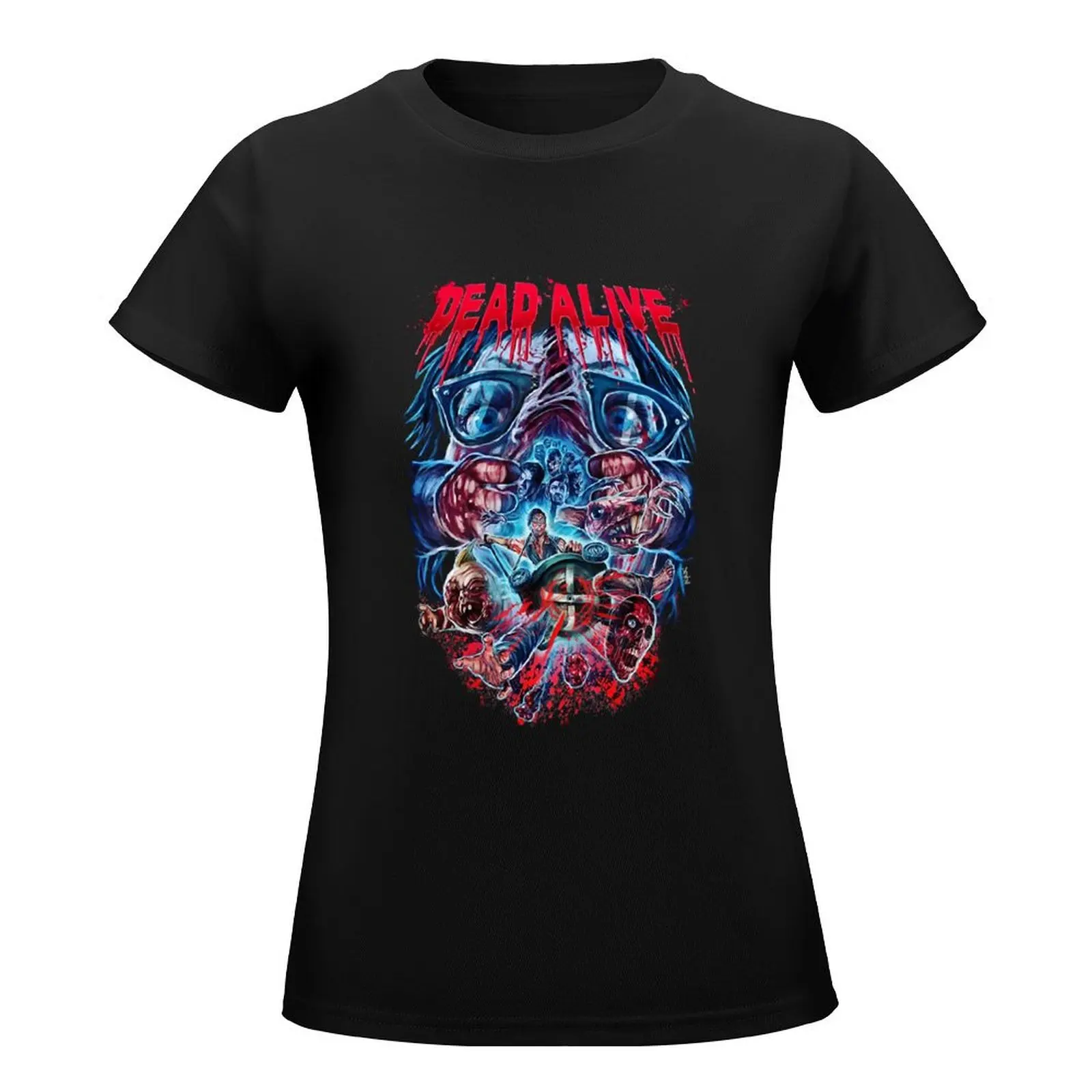 Braindead Gore Horror Movie T-Shirt anime clothes graphics Blouse Female clothing t shirts for Womens