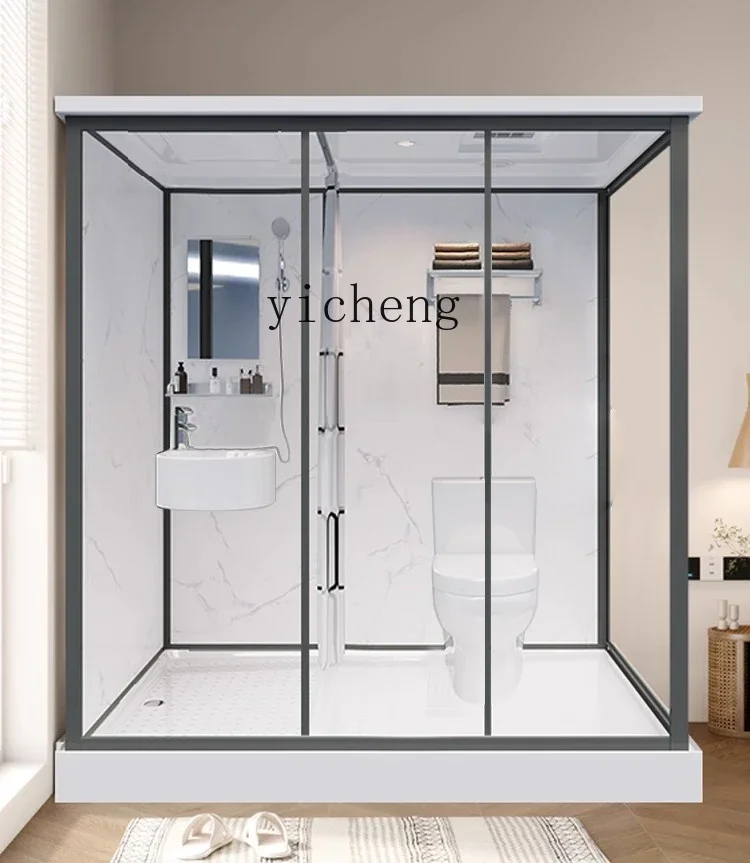 Integrated Bathroom Household Rural Finished Bath Integrated Bathroom Indoor Toilet Bath Rooml15