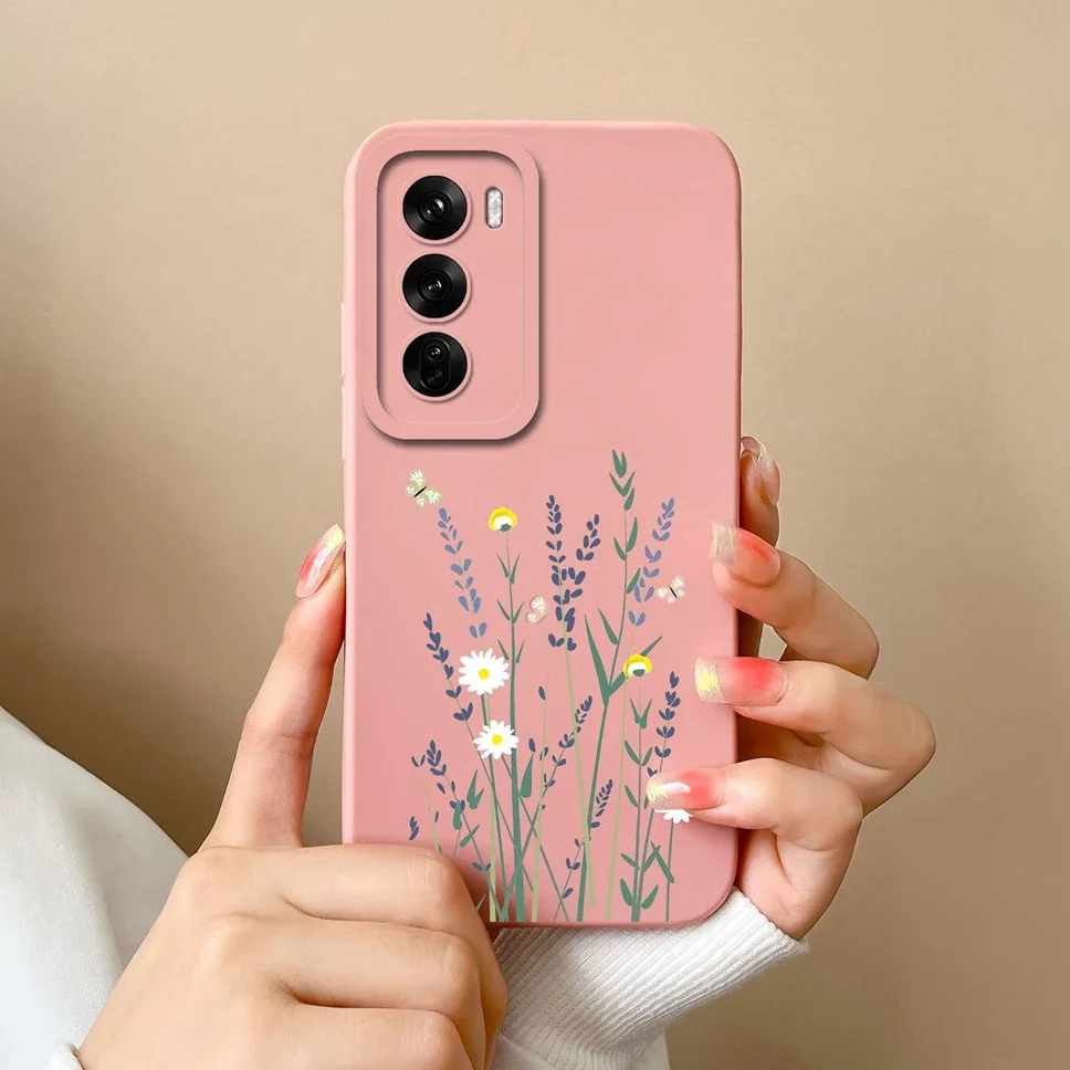 For OPPO Reno12 Pro 5G Case Lovely Dinosaur Liquid Silicone Soft Cases Shockproof Phone Cover For OPPO Reno 12 12Pro Fundas Capa