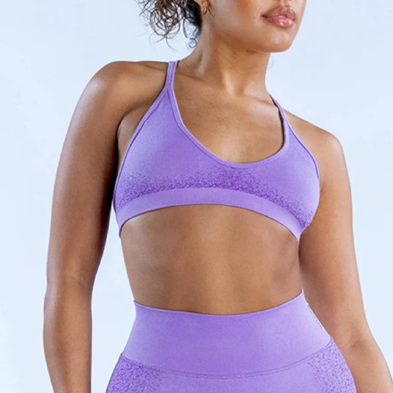 

Ignite Cross Back Sports Women Seamless Yoga Top Bra Medium Support Padded Gym Crop Top Stretchy Fitness Sports Breathable Tops