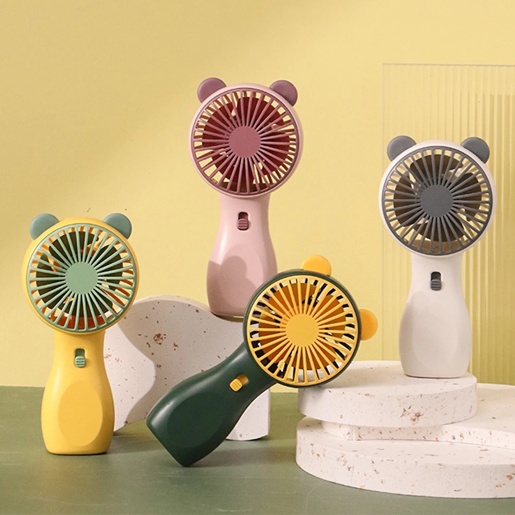 พัดลมขนาดเล็กพกพาสะดวก, ไฟกลางคืนแบบพกพาพัดลมชาร์จ USB พัดลมแบบมือถือ2สปีดปรับได้พัดลมทำความเย็นสำหรับบ้านฤดูร้อนกลางแจ้ง