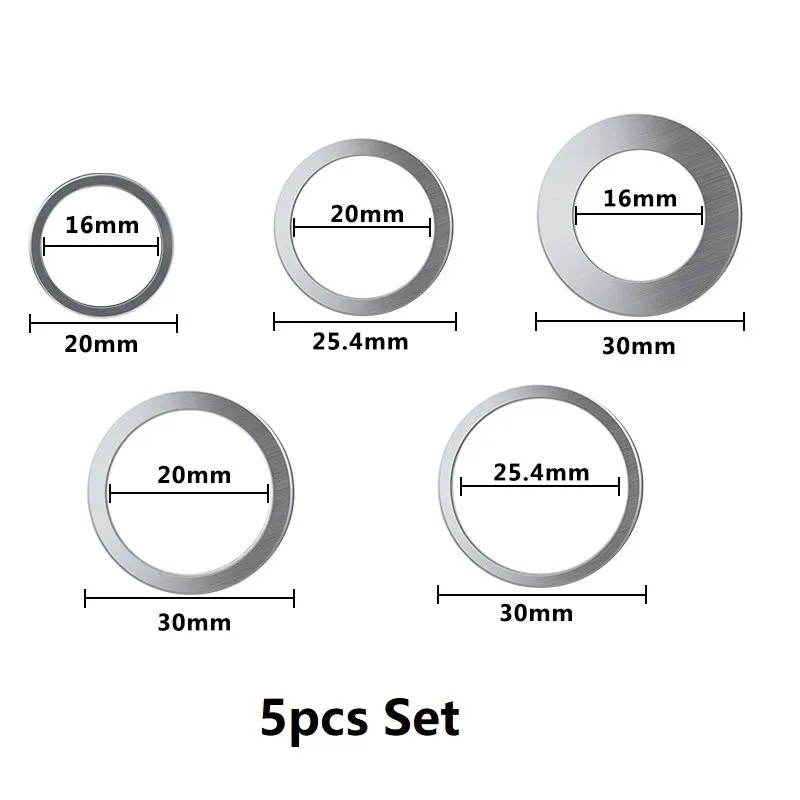 2 pz 16mm 20mm 25.4mm 30mm circolare lama per sega anelli di riduzione anello di conversione disco da taglio utensili per la lavorazione del legno