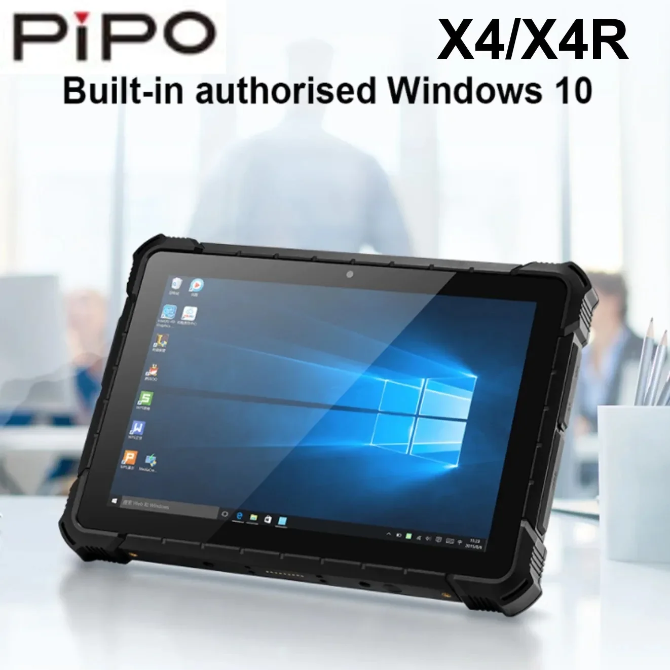 Pipo X4 IP67 Tablet 10.1 inch Quad Core industrial Tablet 8GB 128GB Support Finger Print NFC Windows Scanner rugged tablet PC