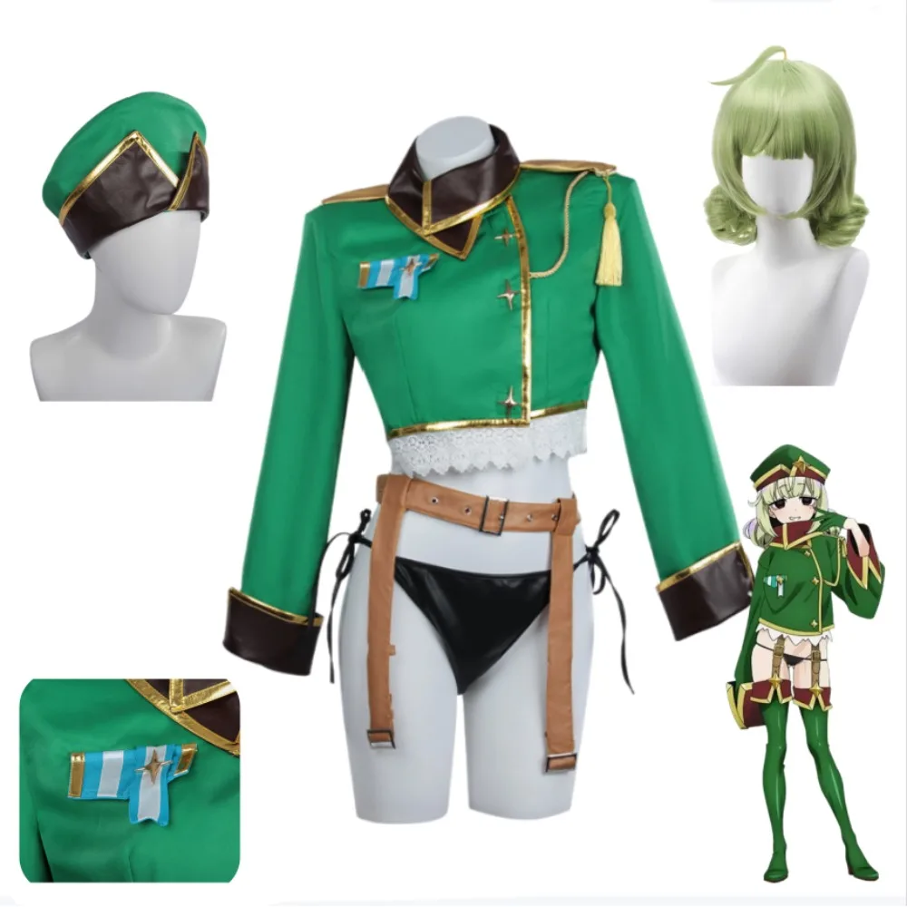 

Gushing Over Magical Girls Kii Araga Battlesuit Cosplay Full Set with Hat Accessories Wig Anime Halloween Comic Con Stage Outfit