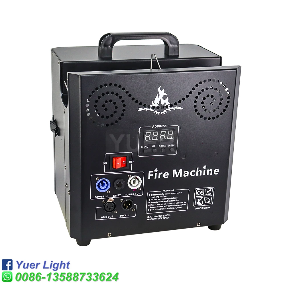 3 Head Flamethrower Professional Performance Equipment DJ Stage Effect 300W Flame Spraying Machine DMX Flame Manufactur Machine