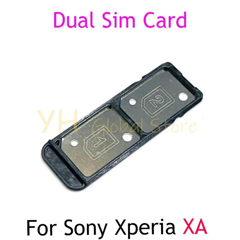 For Sony Xperia XA E5 C5 L1 XA Ultra F8332 F3112 F3116 Sim Card Slot Tray Holder Sim Card Reader Socket Repair Parts