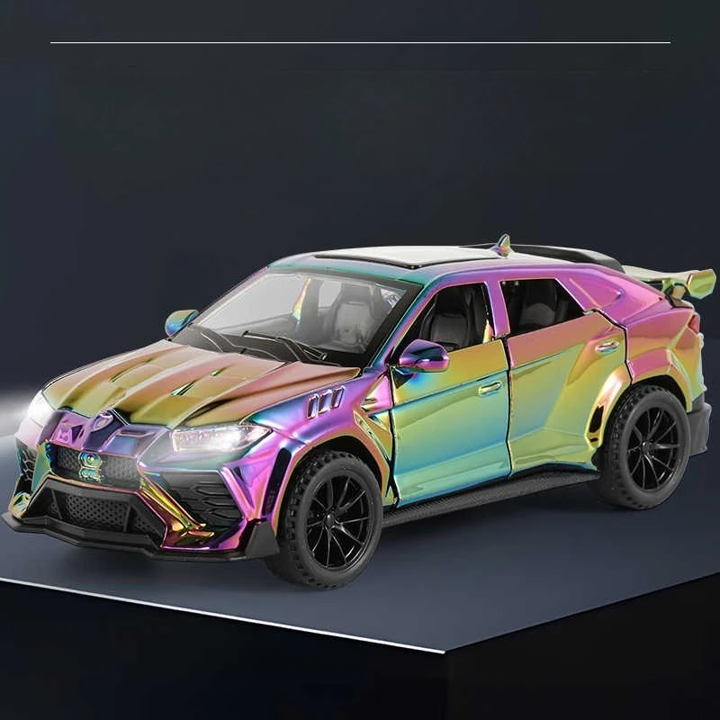 

1:32 Buffalo URUS, сплав, звуковая и световая модель автомобиля, имитация внедорожника, коллекция орнаментов, детская игрушка в подарок