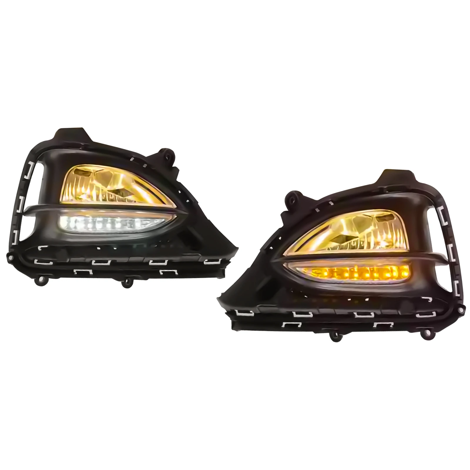 For Hyundai I 20 Led Front Fog Lamp Daytime Running Light Dymanic Turn Signal Fog Light Modification Accessories