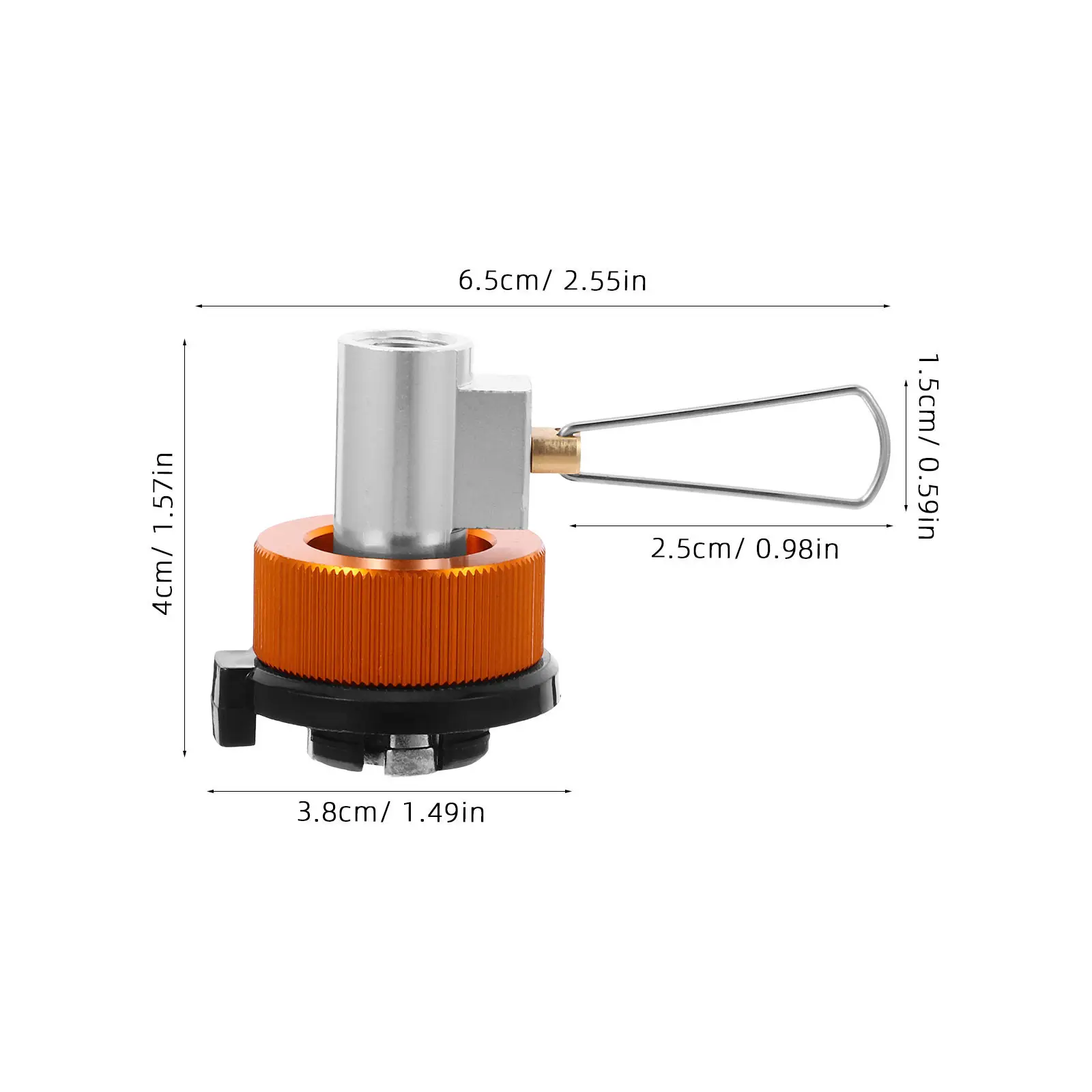 Gas Canister Adapter Outdoor Camping Stove Fuel Converter Refill Valve for Hiking Backpacking Burners