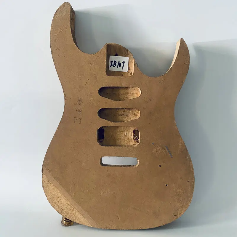 IB107 Sample Order SSH Pickups Custom Bridges Semi Finishing ST Guitar Body in Solid Basswood Guitar Model DIY