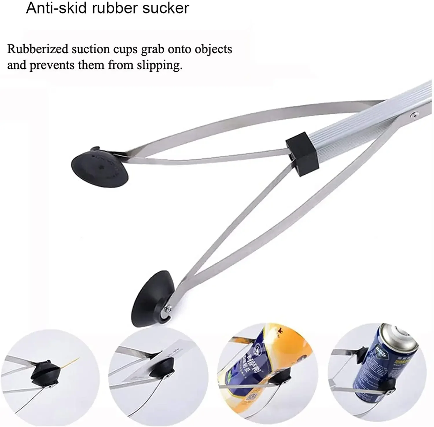 Praktischer, extra langer Armverlängerungs-Reacher-Grabber, faltbares Müll-Aufnahmewerkzeug für Katzenpflücker, Garten, Nabber, Behinderte – Detail 6
