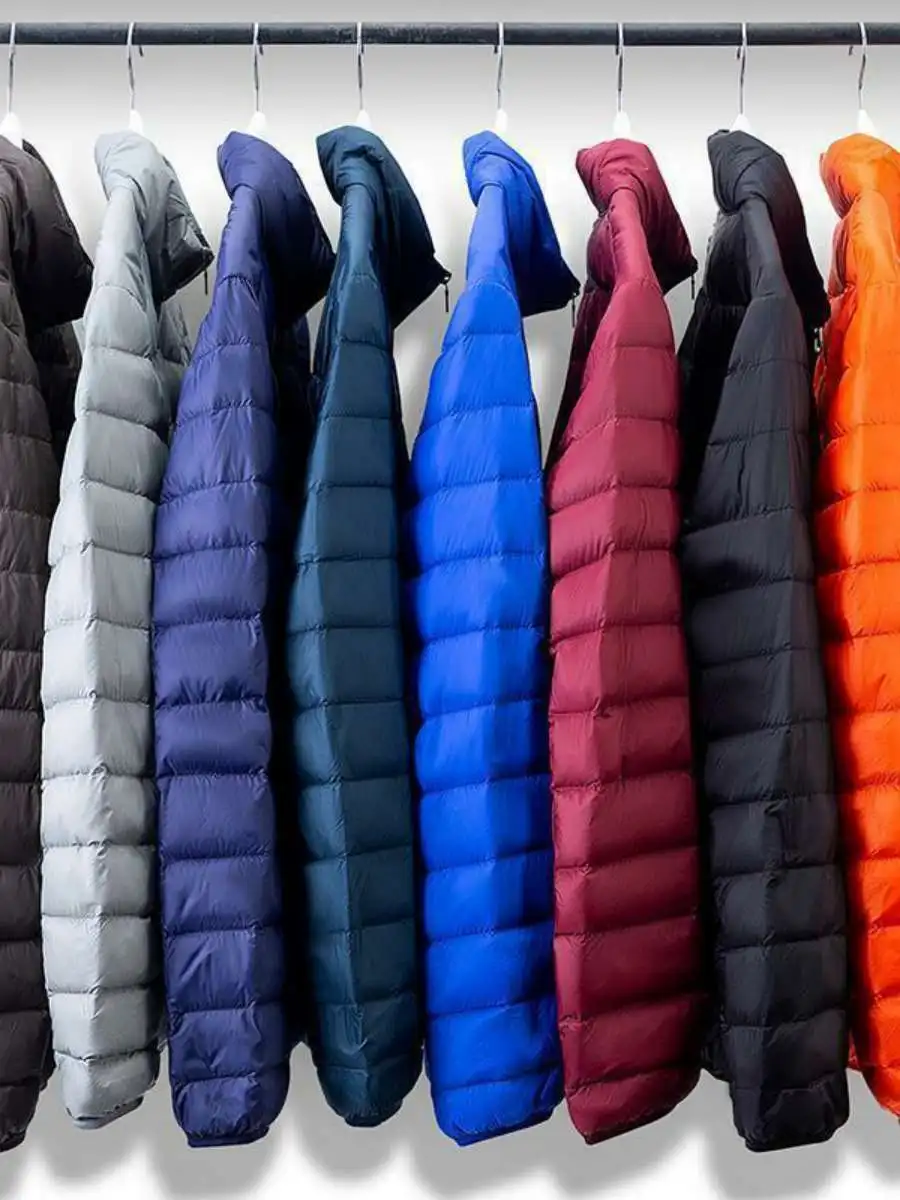 

Новая легкая пуховая куртка из хлопка для мужчин, с воротником-стойкой, больших размеров, приталенного кроя, короткая верхняя одежда, весенняя повседневная модная верхняя одежда