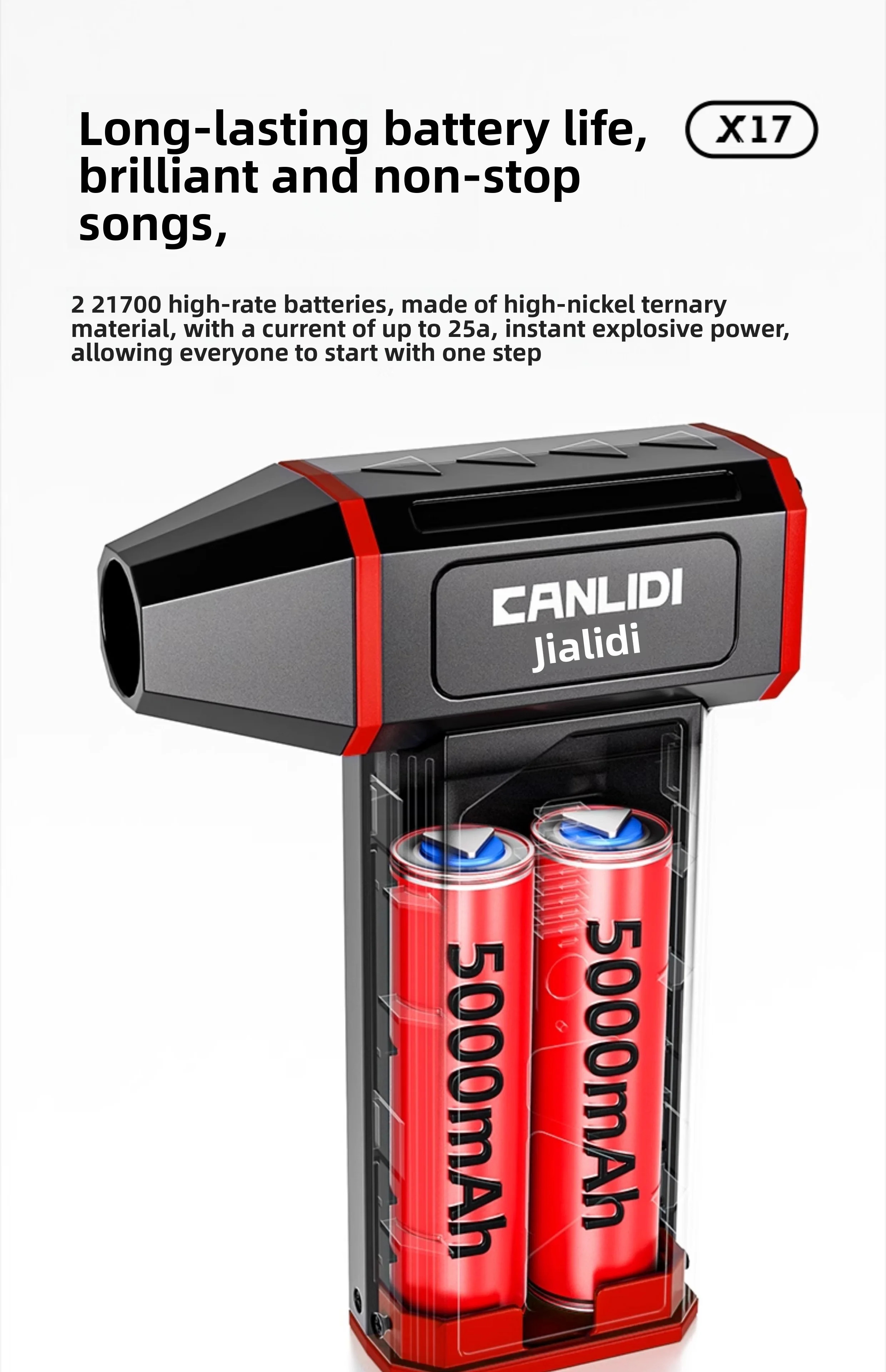 900000RPM Violent Dust Fan Compressed Air Duster 350g Wind Pressure High Power Turbo Fan 6-Speed Adjustable Turbo Jet Blower