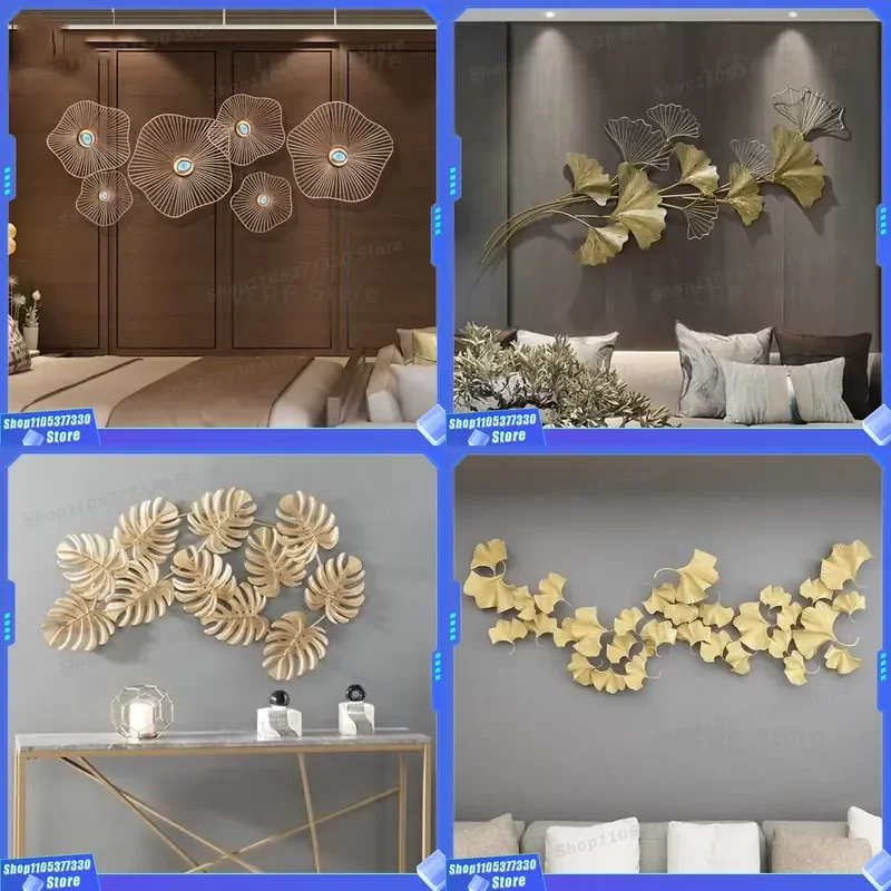 White Metal Wall Art Floral Pattern Design Home Decoration Living Room Craft Super Hot Coating Flower Decor Cheap Flower Wall