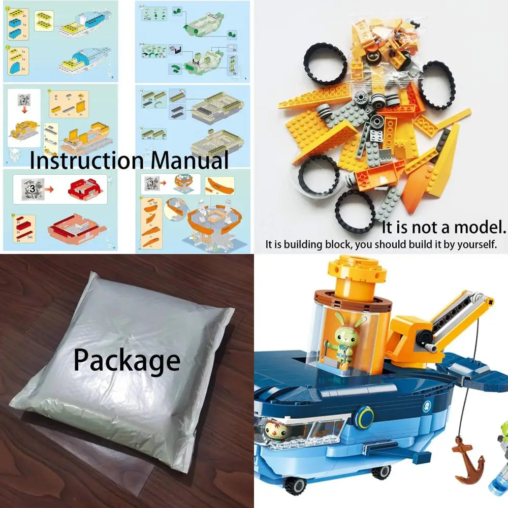 Octonauts Blue Whale Vehicle Building Set with 630 Pieces for Ages 6 and Up