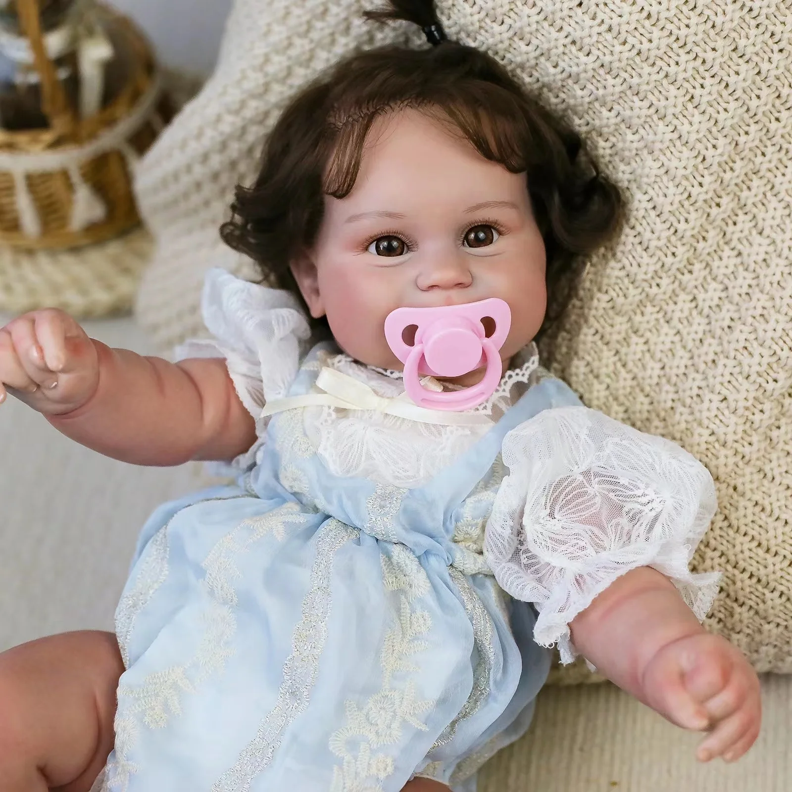 

Reborn BeBe 20 Inch Maddie muñeca reborn Soft Full Body Vinyl Bebe reborn silicona cuerpo completo boneca Gifts for Children