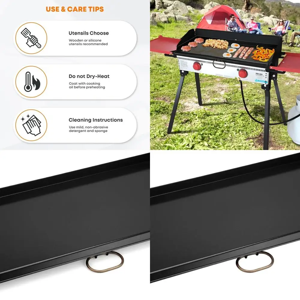 

Nonstick 32 x 14 Griddle for Camp Chef and 14 Deep Stoves, Dual Burner Flat Top