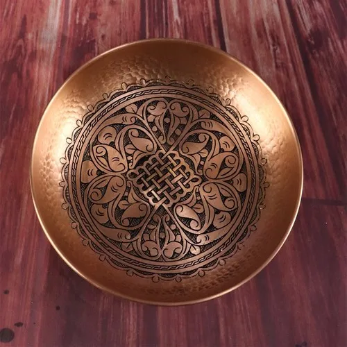 Sonay Copper Art Custom Engraved Copper Bath Bowl 20 cm