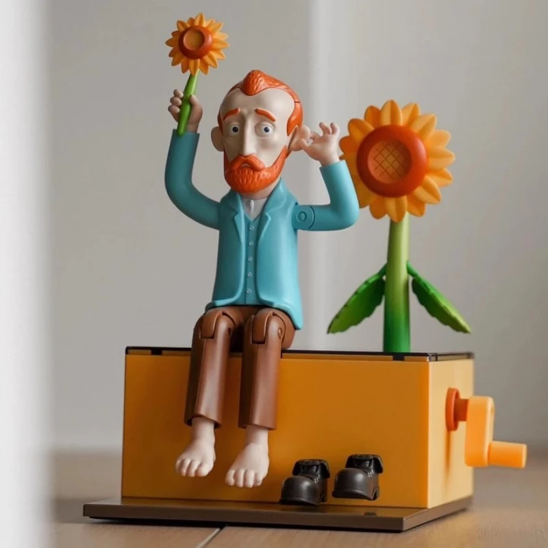 

Desktop Ornament Room Decorations Funny Interest Figurine Moving Van Gogh Ornament Children Birthdays Christmas Gifts
