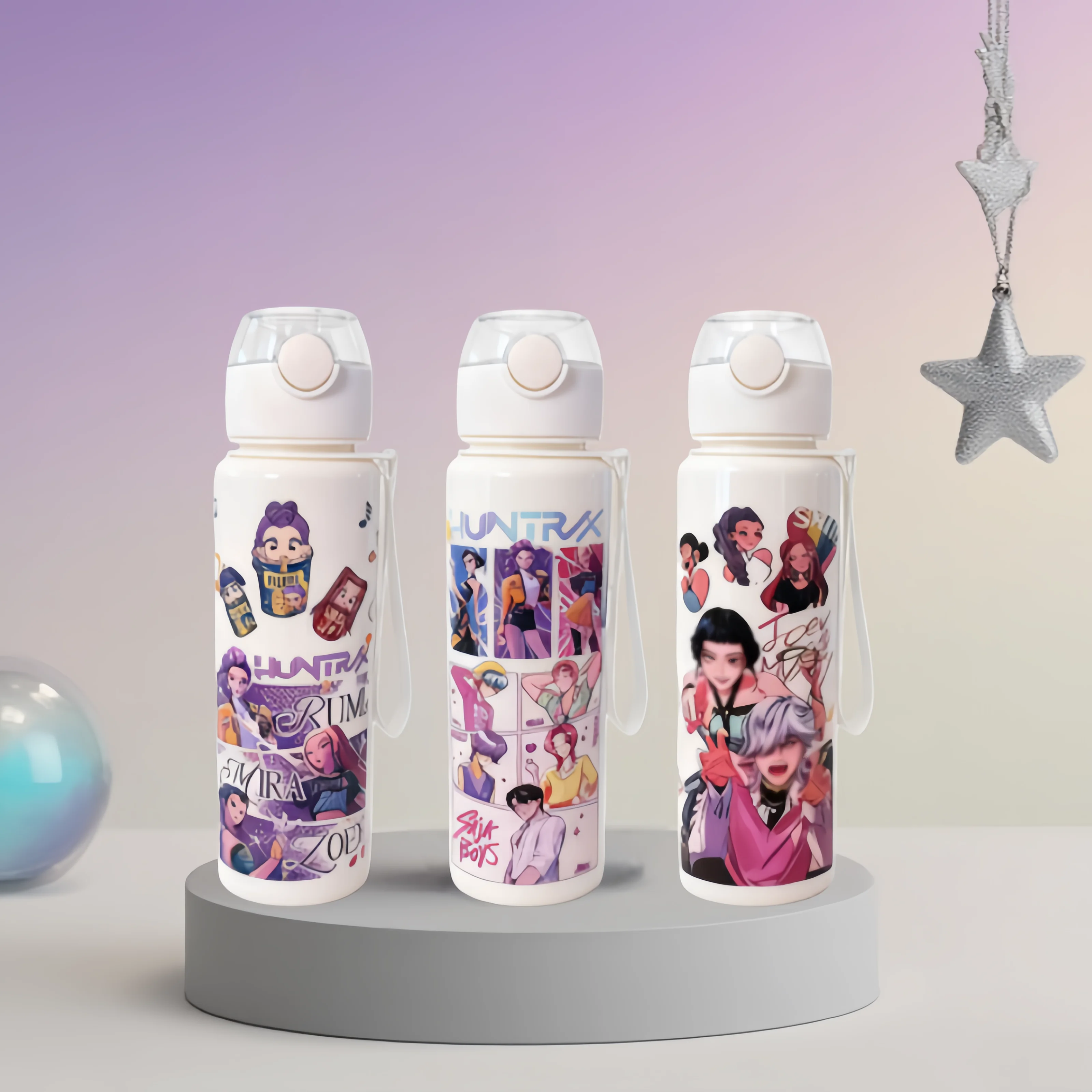 

Water Cup with Cartoon Pattern – 700ML,Vivid Color, Portable, Perfect for Collection, Gifting