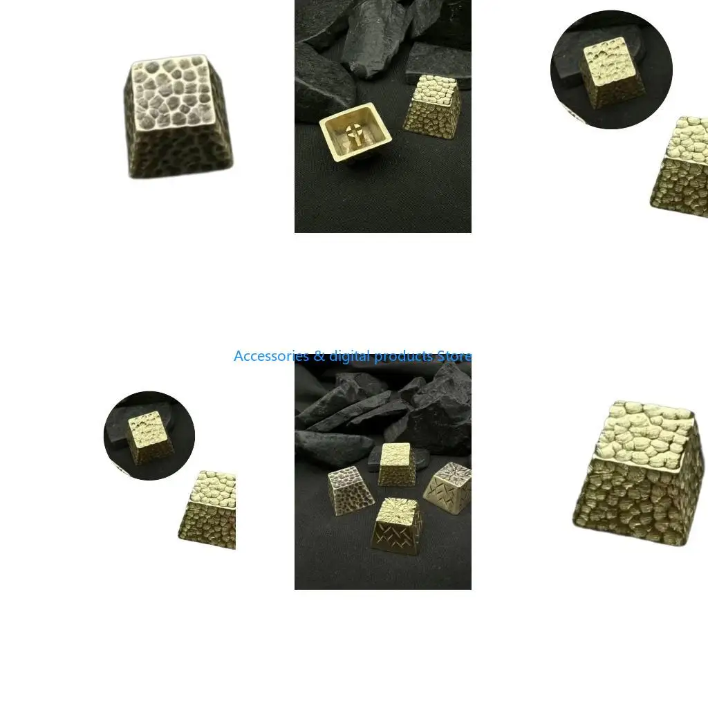77JD Only Keycap,Engraveds Brass Meteorites Keycaps 1Keys for Mechanical Keyboards Cherrys Profile Gamings Keycaps