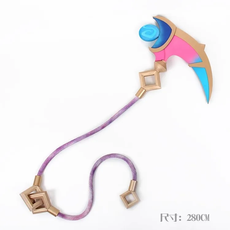 Game LOL Thresh Spirit Blossom Sickle Cosplay Props Weapon Halloween Carnival Cosplay Party Prop Game Fans Gift 280CM Accessorie