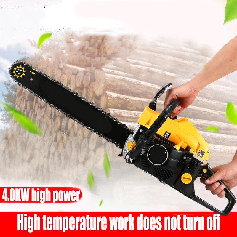 Gasoline Chainsaw  Cutting Tools High Power Gasoline Saw handheld Chain Saw Cutting Wood Machine Garden Garden-urban Tool