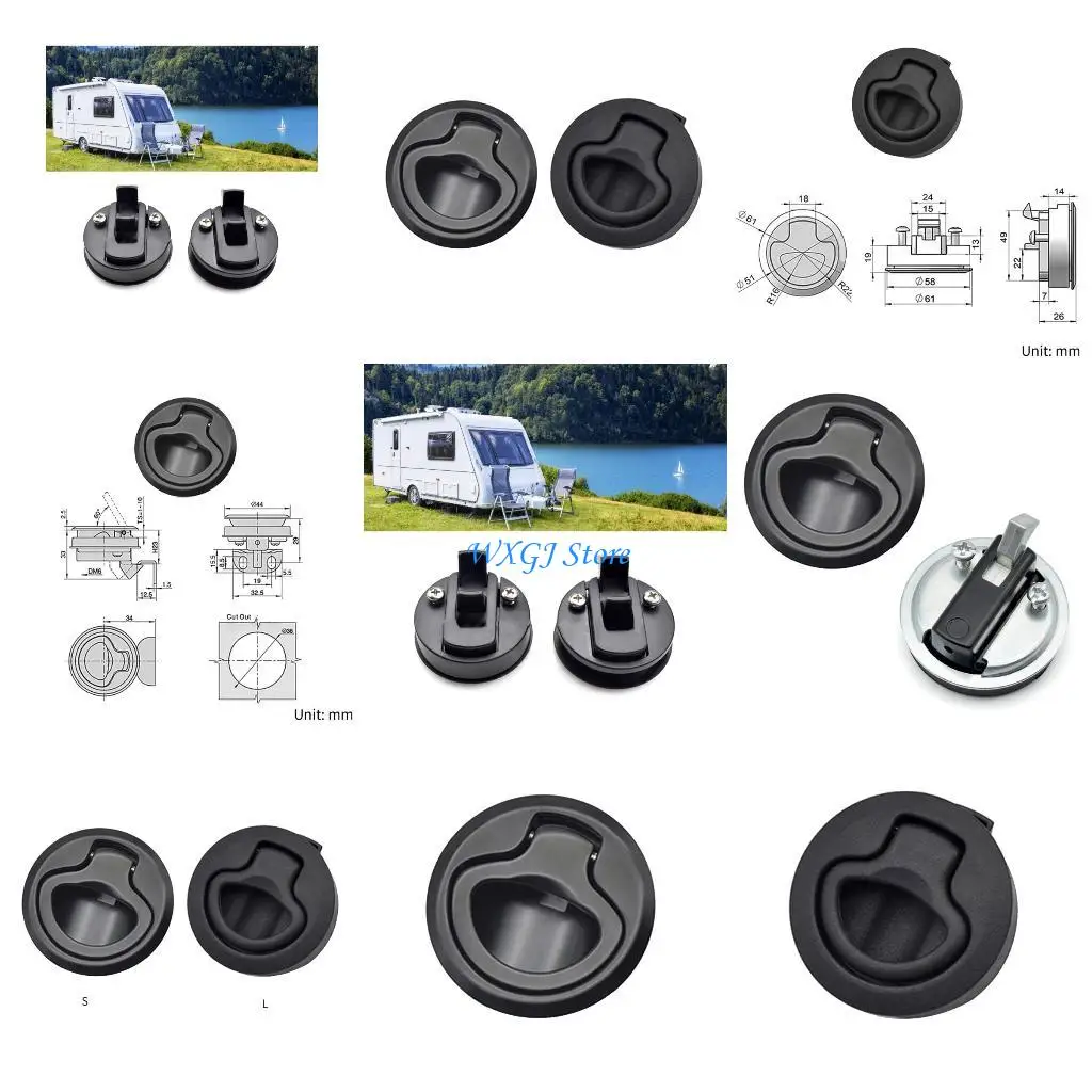 

37JE Locker Universal for Yacht Marine Door Pull Cabinet-Hardware