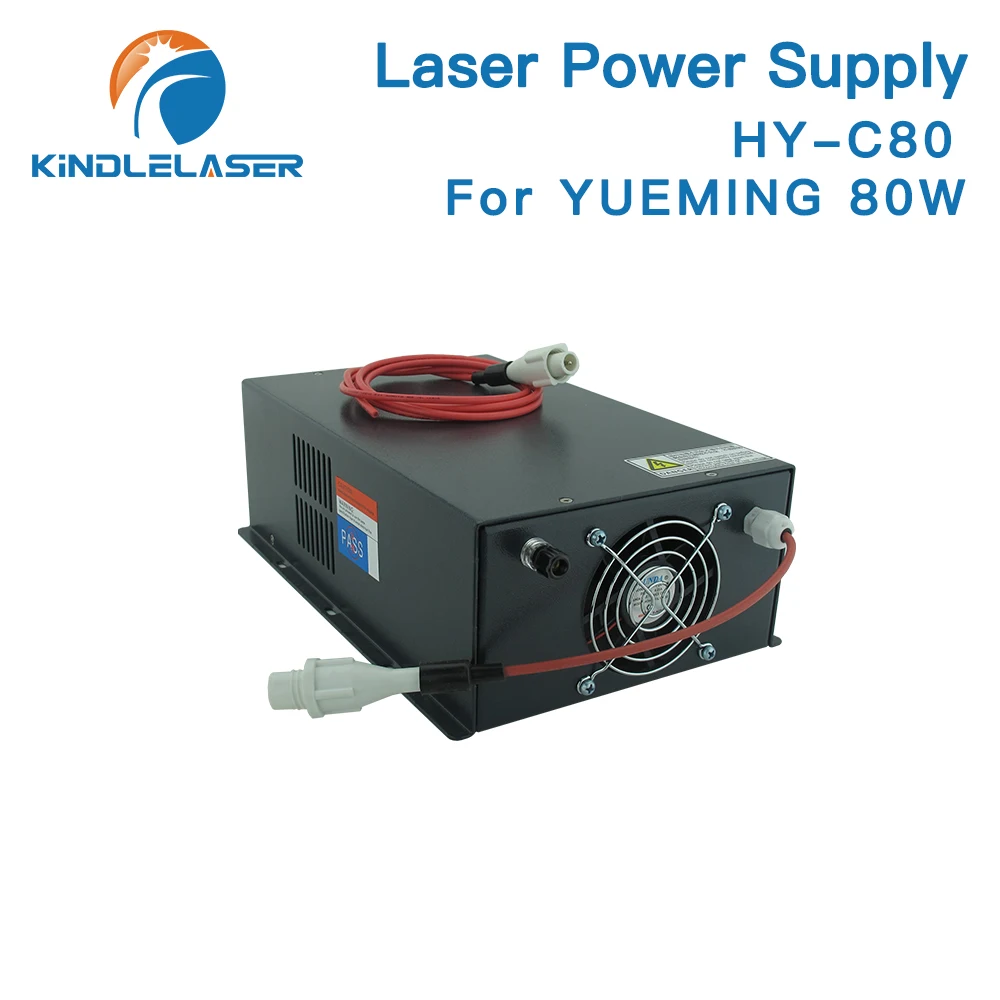 KINDLELASER HY-C80 CO2 Laser Power Supply 80W For YUEMING Engraving / Cutting Machine