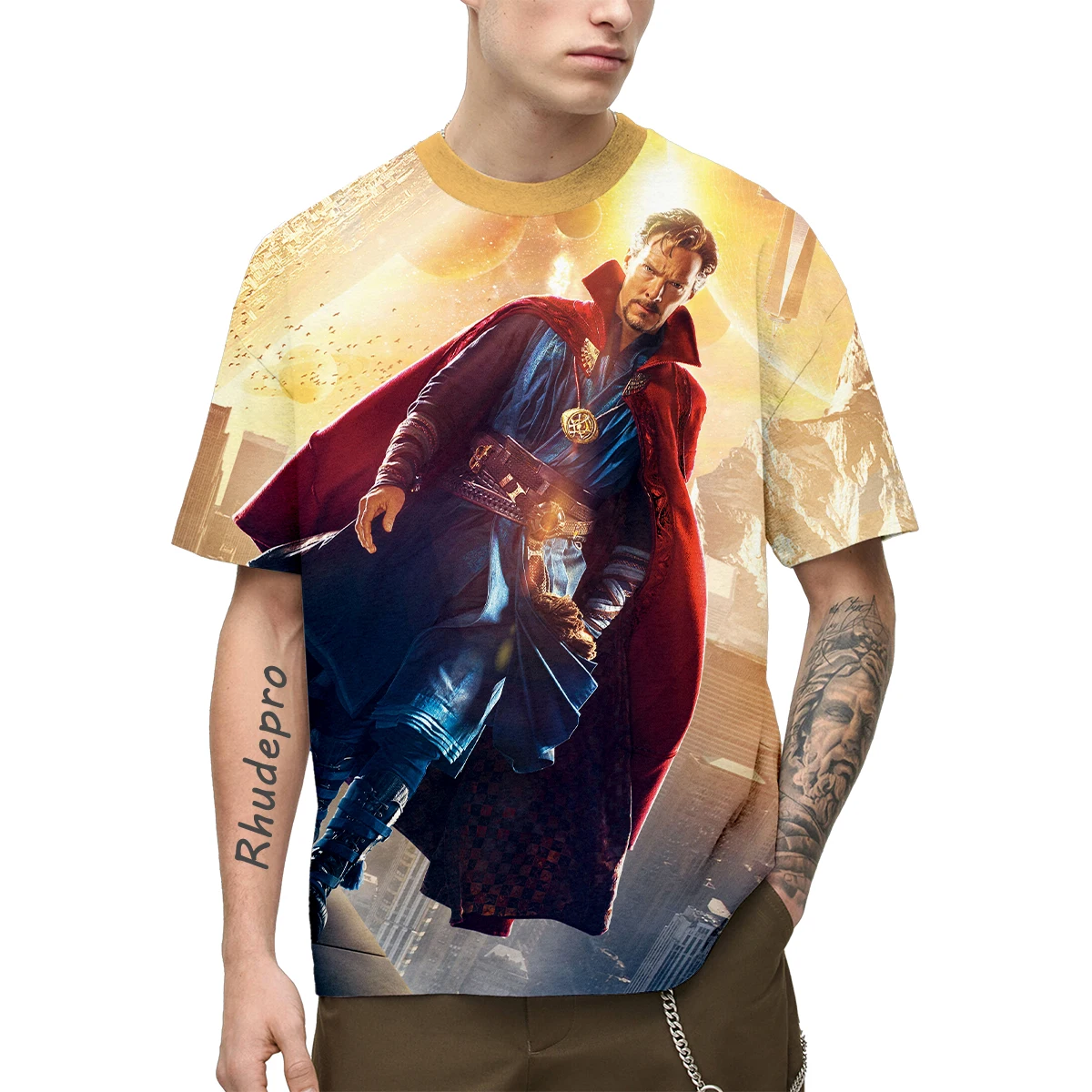 Mininstants-T-shirt imprimé 3D Doctor Strange pour homme et femme, streetwear, dessin animé, film, anime, mode, été