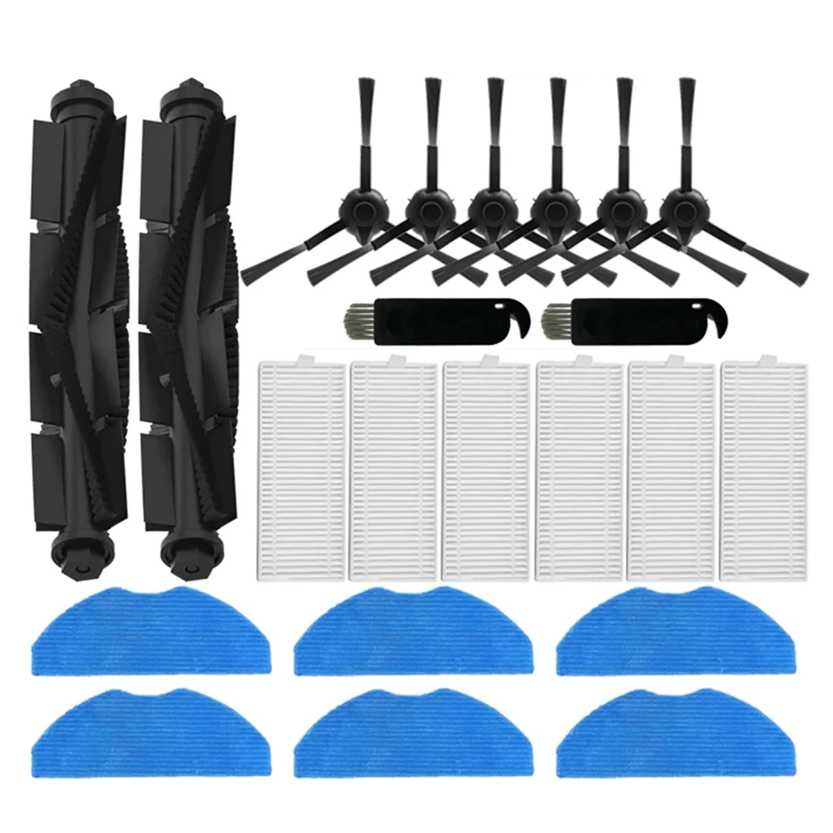 For Polaris PVCR 6001 IQ Home Aqua/Beko VRR80214VB VRR94314VB Robot Vacuum Main Side Brush Filter HEPA Mop