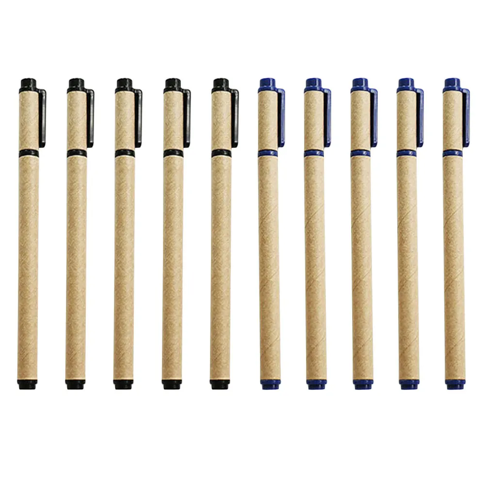 

10 Pcs Black Blue Gel Pen Writing Instruments Creative Paper Marker Pens For Office Journaling Drawing Marking Card Writing