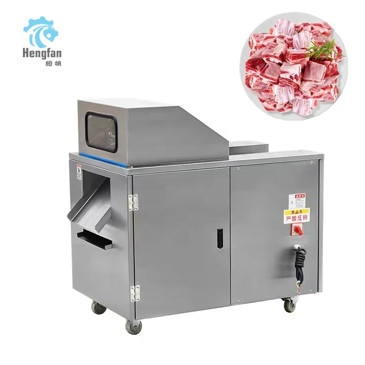 

New Commercial Meat Slicer Multi-Functional Fresh and Frozen Poultry Meat Bone Chopper Chicken Meat Dicing Machine for Hotels