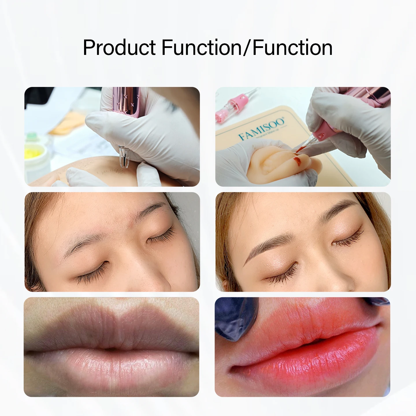 FAMISOO Professionele permanente make-upmachine Tattoo Machine Microblading-apparaat voor wenkbrauwen Lip Eyeliner SMP Tatoeëren Voering